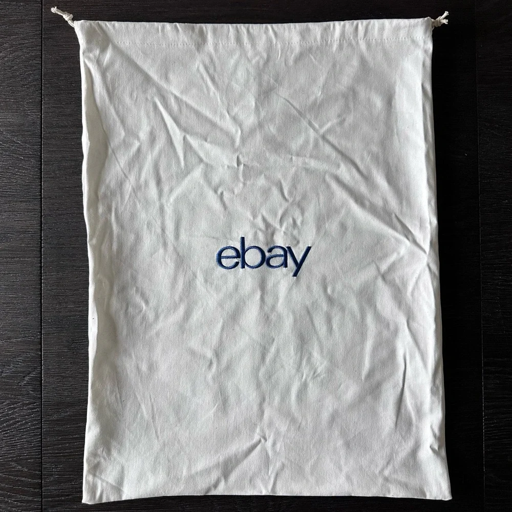 eBay White Drawstring Bag